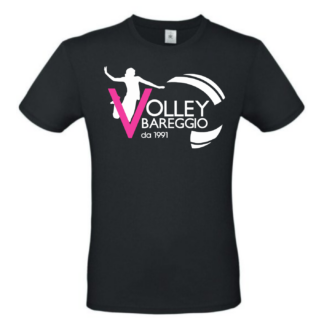 T-SHIRT TECNICA NERA- VOLLEY BAREGGIO