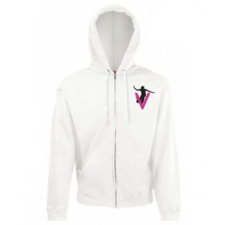 felpa zip bianca volley bareggio