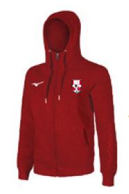 FELPA FULL ZIP RUGBY RHO - RED